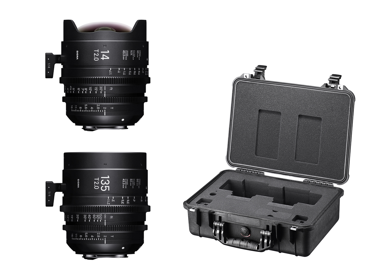 Two Prime Cine Lens Set with Case